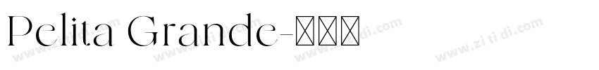 Pelita Grande字体转换